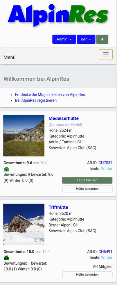 alpinres.org - home - mobile